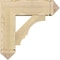 Ekena Millwork Balboa Arts and Crafts Rough Sawn Bracket w/ Offset Brace, Douglas Fir, 8"W x 24"D x 24"H BKT0806X24X24BOA03RDF - alternate 3